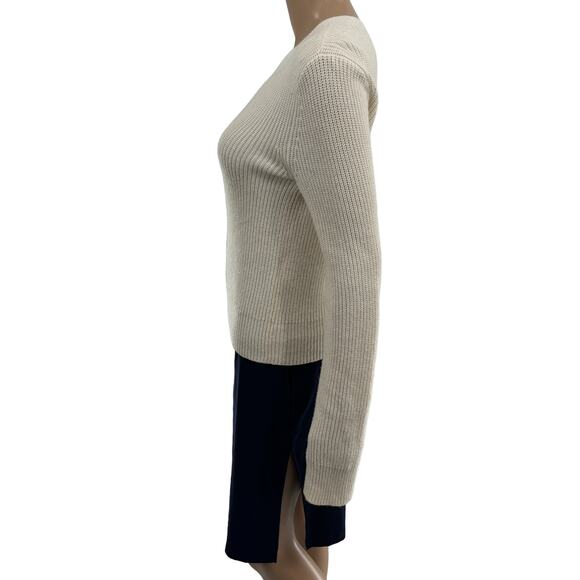 Equipment White Cream Cotton Knit Cashmere Pullover Sweater - Picture 5 of 11